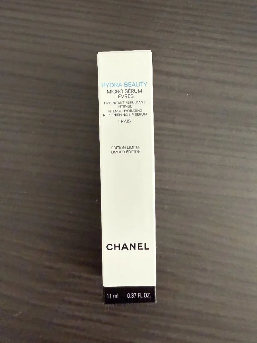 Chanel Hydra Beauty Micro Sérum Lèvres intense hydrating replenishing lip serum.